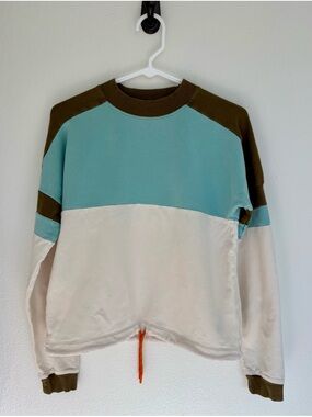 cotopaxi Bronze, Cream & Aqua Colorblock Pullover